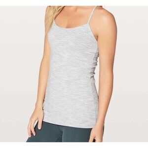 LULULEMON Power Pose Tank Top Shelf Bra Luon Wee Space Nimbus Battleship - 10